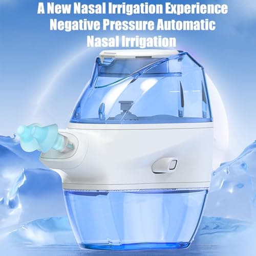 Nasal Irrigation System - Saline Nasal Rinse Kit with 1 Nose Cleaner and 35 Salt Pods，Nasal Washer for Congestion & Sinus Care（Blue） - Thumbnail 4