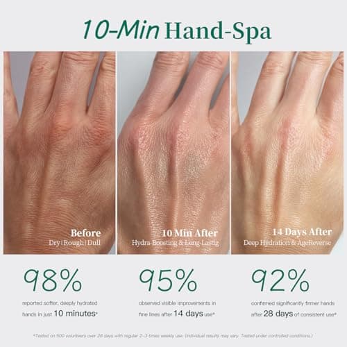 APUREE Anti Aging Hand Mask Gloves: 10-Minute Repair& Extra Moisture (5 * 30g)| for Severely Dry & Cracked Hands | Luxury Home SPA & 7 Peptides Collagen| All Skin Types| Vegan & Cruelty Free - Thumbnail 2