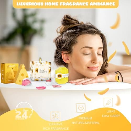 Sunflower Gift Baskets for Women, Sending Sunshine Unique Birthday Cheer Up Self Care Package, Get Well Soon Spa Gifts Set - Thinking of You Gift for Lover, Her, Girls, Women, Sister, Mom - Thumbnail 3