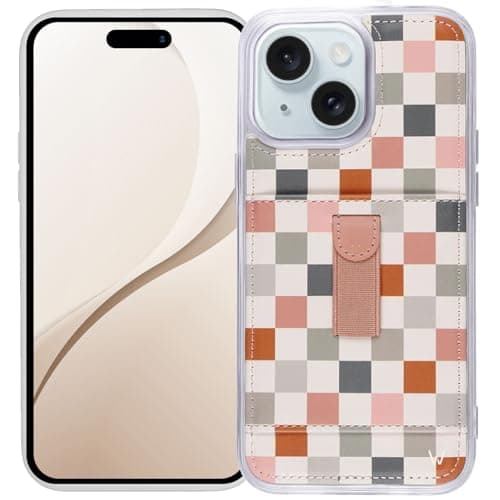 Walli Cases for iPhone 15 Pro Case Aesthetic Sport Wallet Phone Case Card Holder, Securely Holds up to 2 Cards - Cute, Trendy Phone Cover fits iPhone 15 Pro, with Finger Strap - Image 1