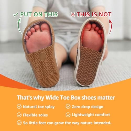WIDE TOE BOX Toddler Girl Shoes Wide Girls Barefoot Tennis Shoe Lightweight Kids Sneakers with Hook and Loop Breathable Water Pink Toddler Size 5 - Thumbnail 4