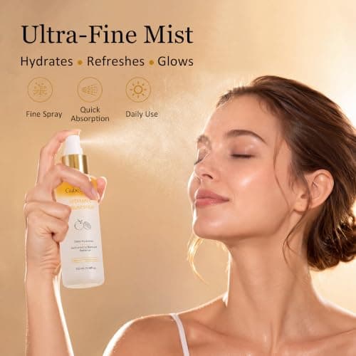 CubeSecret Vitamin C Serum Spray-Hydrating Glow Face Mist for Radiant Skin - Thumbnail 4