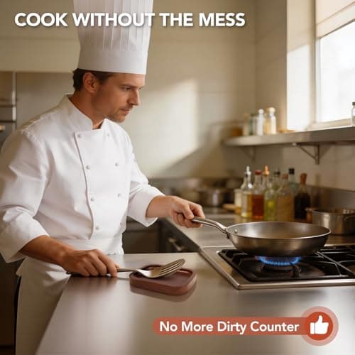 DIOLOVE Wooden Utensil Holder for Countertop with Spoon Rest, Farmhouse Kitchen Utensil Organizer with Compartments, Wall Mount Rustic Cooking Tool Caddy for Spatulas, Spoons, Ladles, Cutlery - Thumbnail 5