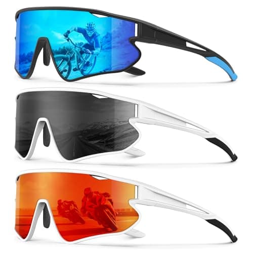 KALIYADI Mens-Sunglasses Polarized Sports Sunglasses: Cycling Sun Glasses Women UV400 Protection for Running - Image 1