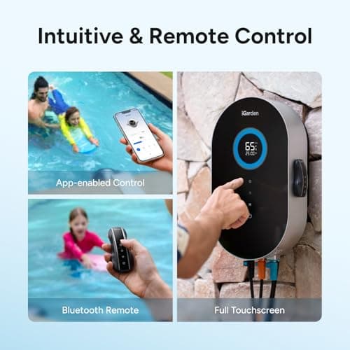 iGarden (2026 Upgrade) P100 Pool Swim Jet System, 450 GPM Inverter Counter Current Swimming System with 5 Wave Modes, Swim Jet Machine for Inground Pools, Training or Fun, App Control - Thumbnail 6