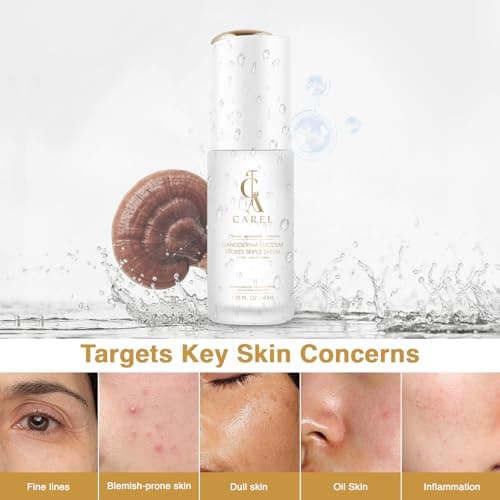 Face Serum with Collagen, Peptides for Hydration, Brightening, Firming, Niacinamide for Radiant, Ganoderma Lucidum Spores Triple Serum - Thumbnail 2