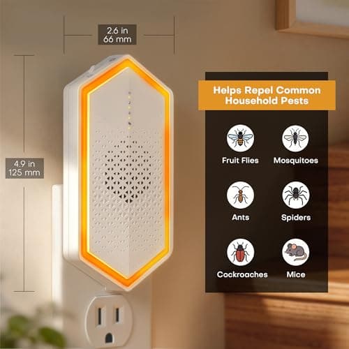 Cozlite 2026 Upgraded 4-Mode Ultrasonic Pest Repeller for Pest Control, Indoor Mouse Repellent Ultrasonic Plug in for Mice, Roaches, Spiders, Rodent Repellent, Ultrasonic Mouse Repellent, 4-Pack - Thumbnail 5