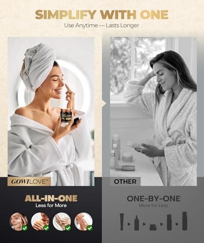 GOWILOVE 12Hr Moisture Lock Beef Tallow for Skin Care, Instant Redness Eraser Tallow and Honey Balm with 6 Botanical Rescue, Dewy Not Oily Face Cream Moisturizer Gift for Women Eczema Rosacea 3.04 Oz - Thumbnail 5