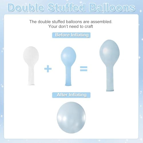 Pearl Blue Balloons for Bridal Shower Baby Shower Wedding Decorations - Thumbnail 3