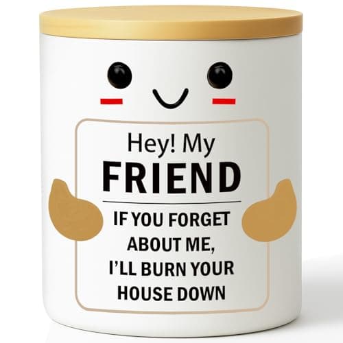 Best Friend Candle Gifts for Women Birthday Friend Cool Gag Gift for Her Best Friends, BFF, Coworkers, Sisters, Brothers, Gag Candles Humor for Appreciate Friendship Candle for Friends