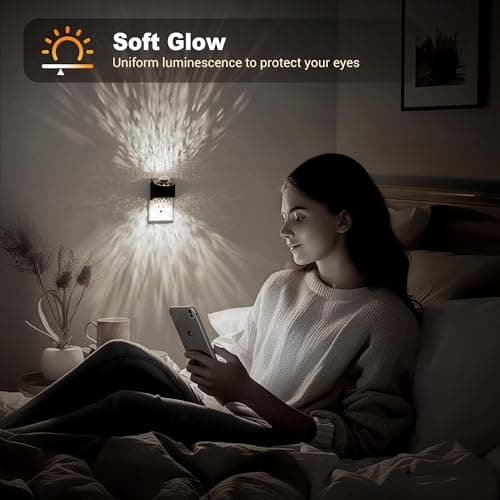 JandCase Night Lights Plug into Wall, Star Projector Night Light with 5000K Daily White, Automatic Galaxy Nightlight Plug in with Light Sensor for Bathroom Hallway Room Decor - Thumbnail 5