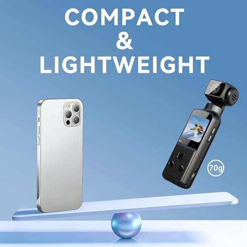 AHUMADOR DE Body Cameras with Audio and Video Recording,Pocket Camera for Vlogging,Blogging,YouTube,Travel and Content Recorder with 128GB Card - Thumbnail 6