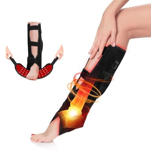 ZIROCTD Red Light Therapy for Foot & Ankle, 660nm Red & 850nm Infrared Light Therapy Device with Timer & Brightness Control for Plantar Fasciitis, Heel Spurs, Calf & Joint Relief