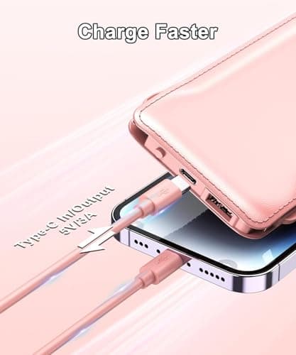 TG90° 10000mah Portable Charger Power Bank with Built-in Cables(No AC Plug),Travel Essentials Battery Pack with Cords Portable Phone Charger Compatible with iPhone and Android Smart Devices - Thumbnail 3