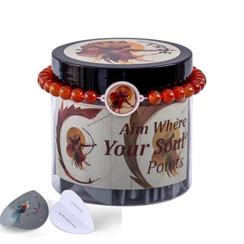 FiitCASE Sagittarius Affirmation Jar with 60 Cards NFC Bracelet Connects to Adventurous Website Optimism Gift for Free Spirited Teens Best Gifts for Young Teens Stocking Stuffer - Image 1