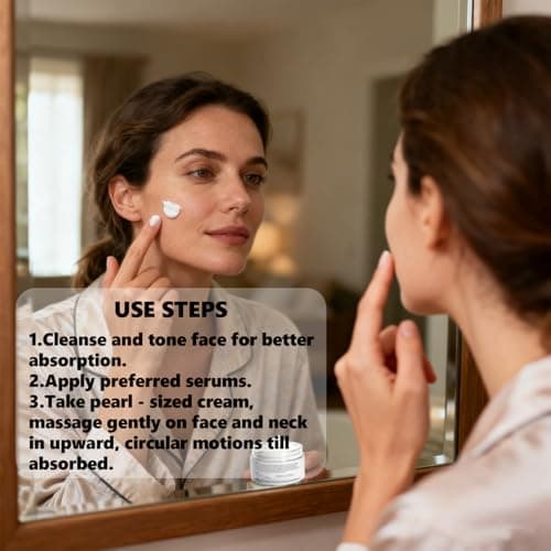 DEBAIY Night Cream Moisturizer Face with 3% Tocopherol, 3% Shea Butter, 2% Vitamin C, Boosts Skin Barrier for All Skin Types (3.53oz/100g) - Thumbnail 6