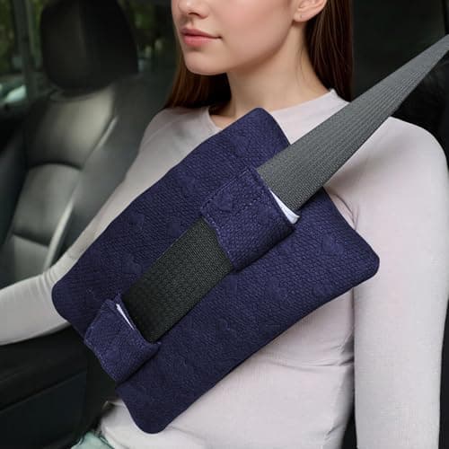 Post-Op Seat Belt Pillow – Ice/Hot Pocket for Chest/Heart, Small Navy Blue - Image 1