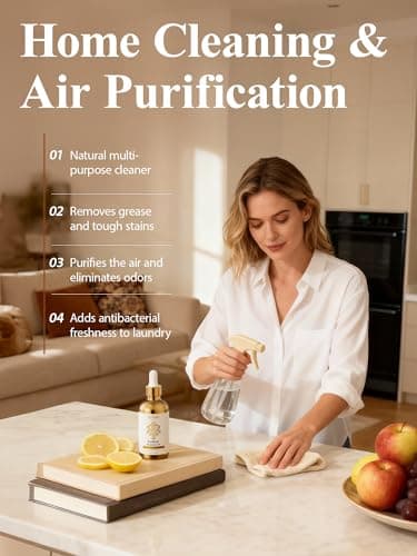 100% Pure Lemon Essential Oil 4 fl oz Thieves Oil Essential Oil - Essential Oils for Diffusers & Aromatherapy & Home Care Gifts for Women - Lemon Oil Essential Oil - Thumbnail 3