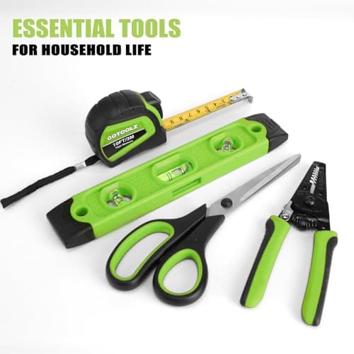 269-Piece Home Tool Set, General Household Repairing Tool Kit with Storage Bag, Basic Hand Tool Kit Set for Home Maintenance, DIY and Crafts (Green) - Thumbnail 4