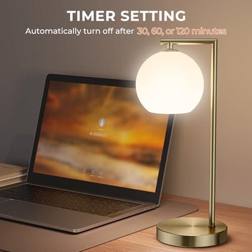 MOITA Cordless Table Lamp for Bedroom, Large LED Lamp for Living Room with Frosted Glass Shade, Bedside Lamps with Remote for Nightstand, 12 RGB Colors and 3 CCT Options - Thumbnail 4