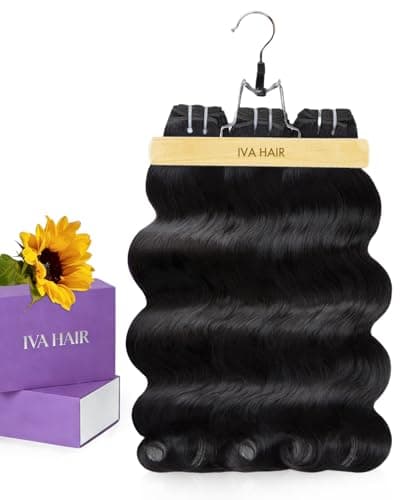 IVA 16A Body Wave Bundles Human Hair, 100% Raw Human Hair Bundles 26 28 30 Inch, Triple Lifespan, No Tangle No Shedding, Repeated Washes Maintain Silky Texture - Image 1