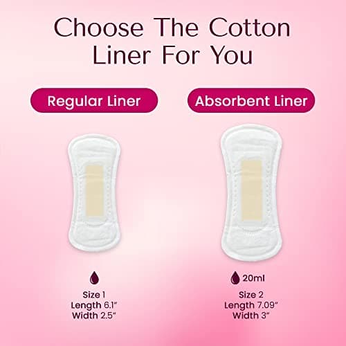 Genial Day - Cotton Panty Liners, Vegan & Non-Toxic Liners, Cotton Panty Liners for Women with Far-IR Anion Strip, Soft & Breathable, 7.09 Inches Long (Extra Absorbent), 9 Packs, 162 Liners - Thumbnail 5