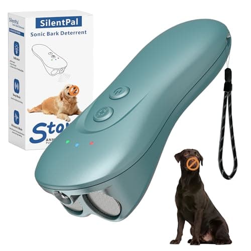 SILENTPAL Dog Bark Deterrent Device,Anti-Barking Device,Up to 15Ft Long Range & Rechargeable Bark Control,Stop Barking Dog Devices,Safe for Dogs Training,Indoor & Outdoor QG01 Green - Image 1