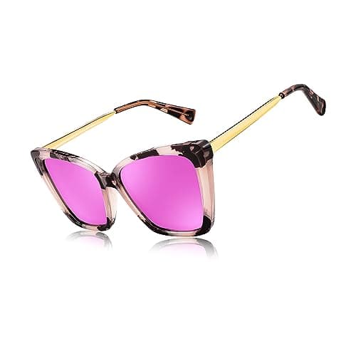 FEISEDY Trendy Polarized Women Sunglasses, Retro Womens Square Cat Eye Sun Glasses B4134 - Image 1