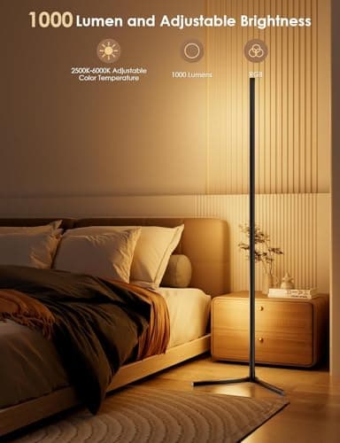 boostool 2 Pack Corner Floor Lamp, 65" RGB LED Corner Lamp, Color Changing Ambient Lighting with Music Sync - App and Remote Control LED Lamp for Bedroom, Living Room, Gaming Room - Thumbnail 4