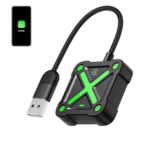 Velontork Wireless Carplay Adapter, Carplay Wireless Adapter for iPhone car Play Adapter, Plug & Play, No Latency for iPhone iOS10+ (Green) - Image 1