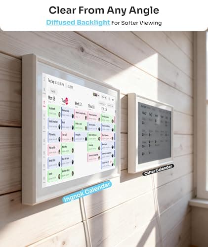 Ingnok Digital Calendar: 15.6inch Wall Planner,Real-Time Electronic Calendar Sync, Smart Touchscreen for Family Schedules, Built-in Chore Rewards & Wall Mount –Designed for Your Organized Life - Thumbnail 6