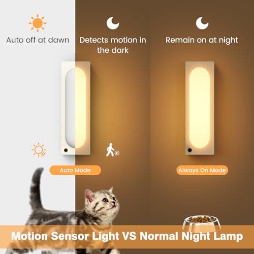 ICARER FAMILY Motion Sensor Night Light, Rechargeable LED Night Lights, Silicone Night Light for Kitchen, Closet, Bedroom, Stick-On Magnetic Indoor Lamp - Thumbnail 2