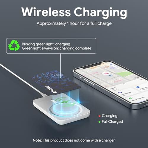 ATUVOS Air-Tag Wallet Tracker Card Ultra Slim 1.6mm for Android & iOS, Dual System Rechargeable Item Locator Works with Google Find Hub or Apple Find My APP for Luggage, Suitcase, Passport, 2 Pack - Thumbnail 2