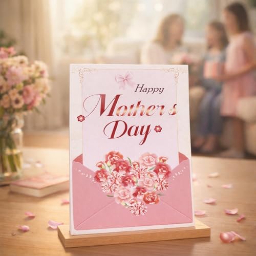 Happy Fathers Day Tabletop Decor, Reusable Wooden Centerpiece for Desk Shelf Mantel, Happy Father’s Day Wood Sign for Home Farmhouse Decor - Thumbnail 5