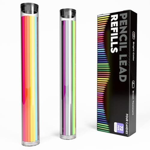 Four Candies 2.6MM Color Lead, Mechanical Colored Pencils Leads, 36 Color Pencils Refills, Assorted Colored Leads 72 PCS - Image 1