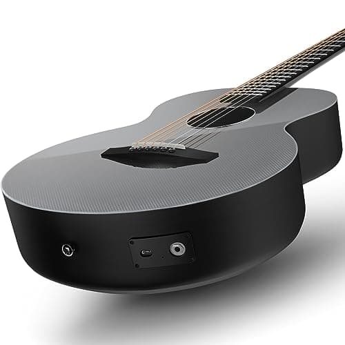 Enya Acoustic-Electric Guitar X3 Pro Mini Carbon Fiber Travel Guitar - 36" 3/4 Size with Built-in Effects & Wireless Speaker, Includes Gig Bag & Cables - Ideal for Professional & Stage Performance - Thumbnail 4
