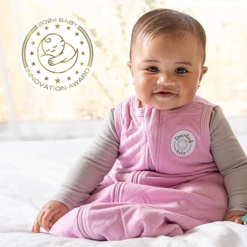 Dreamland Baby Lightweight Bamboo Viscose Sleep Sack (24-36 Months). 1.0 TOG Ultra Soft Blanket w/ 2-Way Zipper. 95% Viscose, 5% Spandex (Mauve). Mom-Owned US Business, Premium Materials - Thumbnail 2