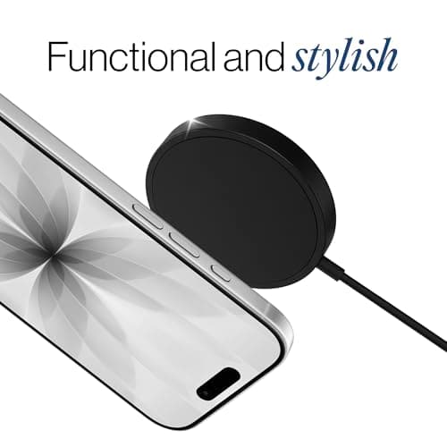 SPOTMINDERS Wireless Charger for iPhone, AirPods, Tracking Card 15W Flat Fast Charging Pad QI Compatible with Samsung, Android, Apple - Magsafe, Non-Slip Surface, Advanced Cooling - No AC Adapter - Thumbnail 4