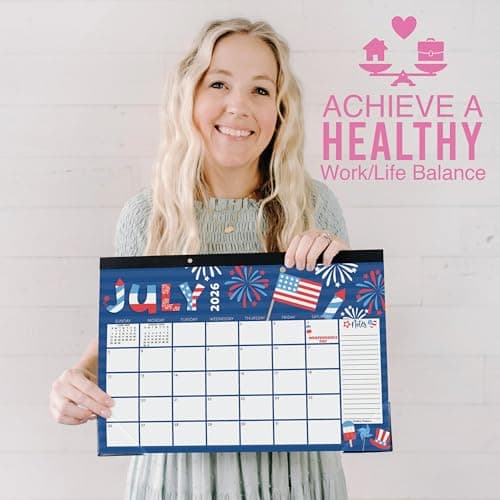 Hadley Designs Large Teacher Desk Calendar 2026-2027 - Desktop Calendar 2026, 18-Month Desk Calendars for Home, Office & Classroom, Cute Classroom Must Haves, Teacher Appreciation Gifts - Thumbnail 5