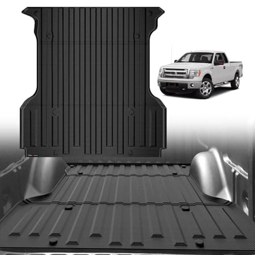 TripleAliners Truck Mat Compatible with 2004-2014 Ford F150 Accessories 5.5FT Accessories, Truck Bed Mat Heavy Duty Custom Fit All Weather Protection TPE Pickup Liner - Image 1