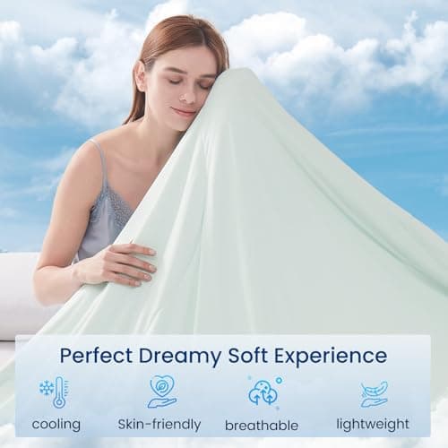 Topcee Cooling Comforter 90"x90"-Cooling Blanket Everlasting Cold Touch for Hot Sleepers-Q-max 0.35 Double-Sided Lightweight Design Summer Ice Blanket for Night Sweats-Grey Queen - Thumbnail 3