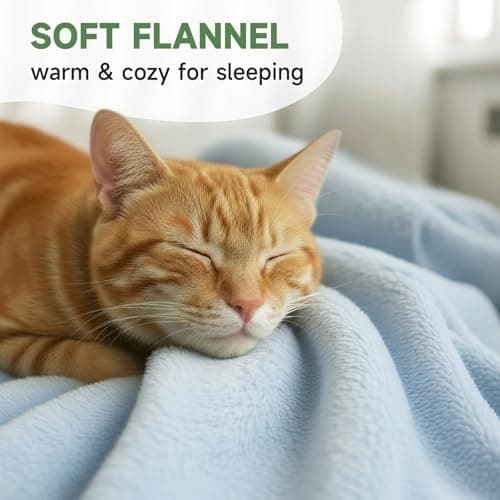 Cat Beds for Indoor Cats, Round Dog Bed for Small Dogs, Puppy, Kitten -Soft Plush Washable Cat Bed Calming with Protective Shield (Blue，21 Inches) - Thumbnail 2