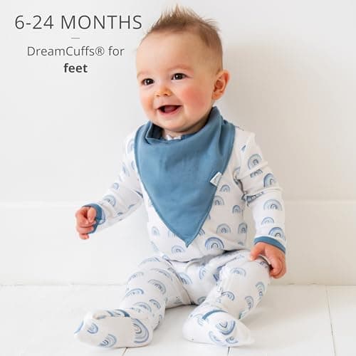 Dreamland Baby Bamboo Viscose Baby Pajamas (0-24 months). Ultra Soft Viscose Sleepers with 2-Way Zipper, Mitten & Foot Cuffs. Mom-Owned US Business, Premium Materials - Thumbnail 4