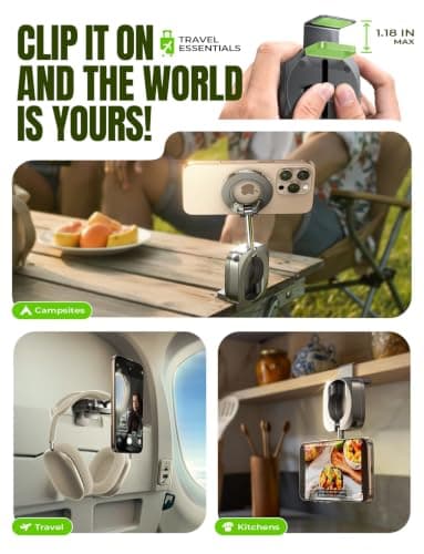 LISEN Airplane Travel Essentials for Women Men Phone Holder for Desk MagSafe Phone Travel Size Accessories Airplane Gadgets Men Long Flight Cruise Must Haves Spring Break Essentials Easter Gifts - Thumbnail 5