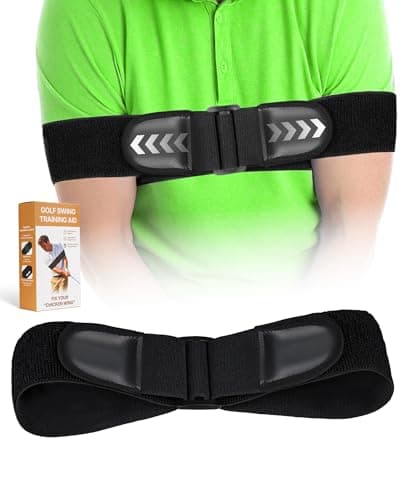 BIG TEETH Golf Swing Arm Band Trainer, Upgrade Adjustable Golf Swing Training Aid Arm Band, Eliminate Chicken Wing Straight Swing Golf Accessories Practice Equipment Gifts For Men Women Beginner - Image 1
