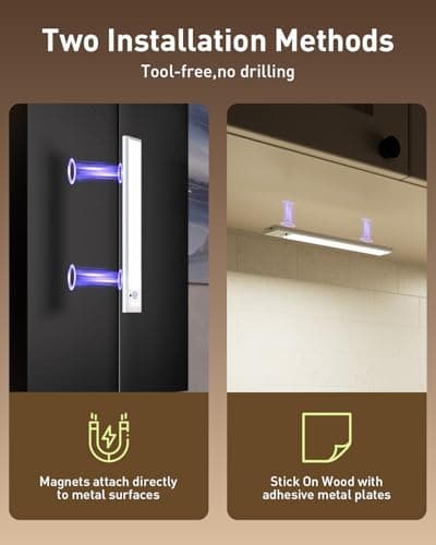 Under Cabinet Lighting Wireless, RGB Motion Sensor Light Indoor, 4 Pack - Thumbnail 5