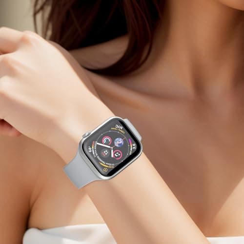 Sport Band Compatible with Apple Watch Bands 40mm 38mm 41mm 42mm 44mm 45mm 49mm for Women Men,Soft Silicone Waterproof Replacement Strap for Apple Watch Series 11 10 9 8 7 6 5 4 Ultra 3 2 1 SE - Thumbnail 4