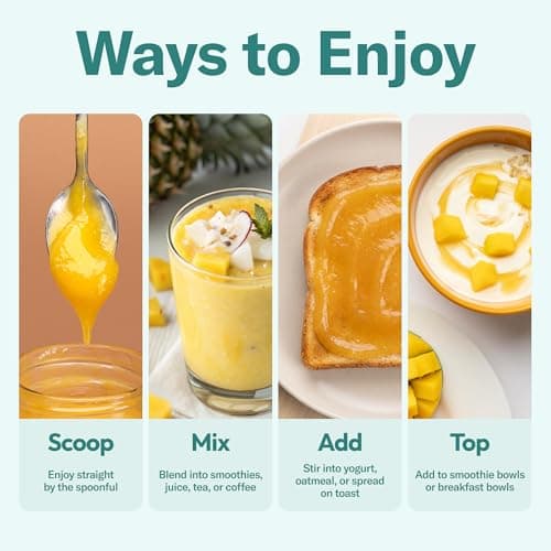 TrueSeaMoss Sea Moss Gel Mango Pineapple - Wildcrafted Seamoss Gel - 16 oz Glass Jar - Made in USA - Vegan - Non-GMO - Gluten-Free, Pack of 2 (Labels may Vary) - Thumbnail 5