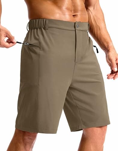G Gradual Men's Casual Shorts 9" Lightweight Hiking Golf Zipper Pockets Stretch Quick-Dry Breathable Shorts for Travel Work Summer - Image 1
