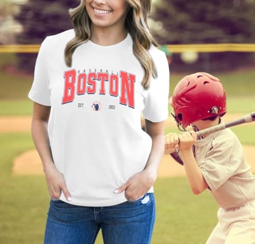 Theres No Crying in Baseball T Shirt Women Baseball Mom Graphic Tees Casual Short Sleeve Tee Tops - Thumbnail 4